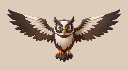 Owl Cartoon Illustration