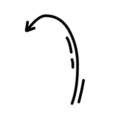hand drawn doodle arrow 