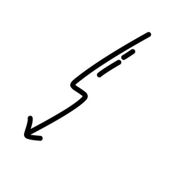 hand drawn doodle arrow 