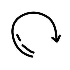 hand drawn doodle arrow 