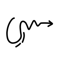 hand drawn doodle arrow 