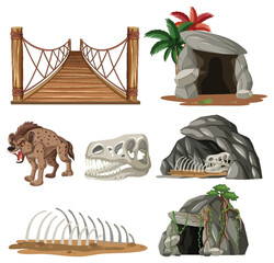 Collection of ancient creatures and habitats.
