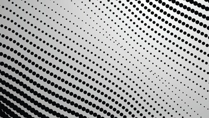 Black and white halftone dots pattern. abstract vector background