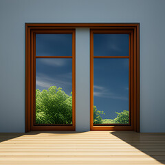 window, frame, weather, border, wall, interior