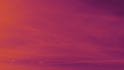 Abstract Fantasy Aerial View Background. Purple And Pink Sunset. Dramatic Duotone Sunrise.