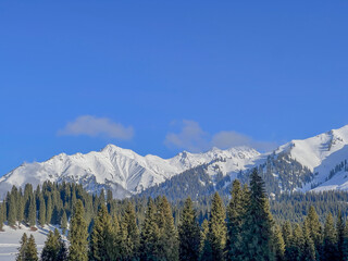 snow mountains in Xinjiang 