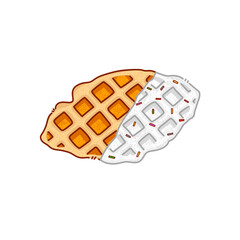 White chocolate croffle