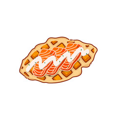 Salmon cream cheesecroffle