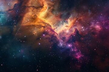 Highquality stock image of the Lagoon Nebula, showcasing the intricate details of gas clouds and the formation of stars, a nursery of the cosmos