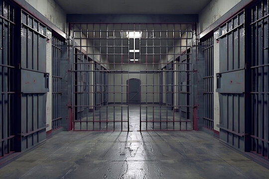 Modern prison cell gate
