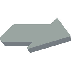 3D Right Arrow Illustration
