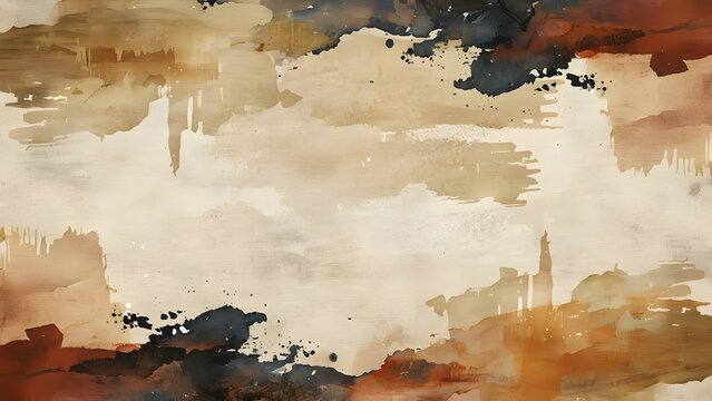 Abstract street art background in beige brown and black watercolor ink. Concept Abstract Art, Street Art, Beige, Brown, Black, Watercolor, Ink