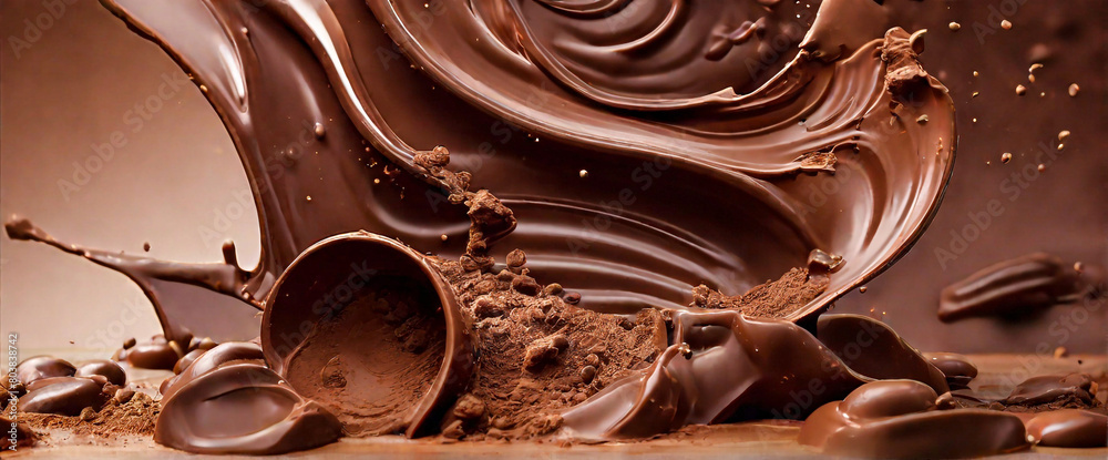 Wall mural world chocolate day photo concept 