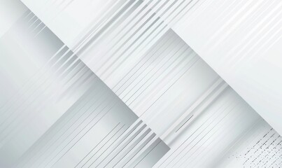 Obraz premium White background with diagonal lines, flat design style, minimalist backgrounds in light gray and white