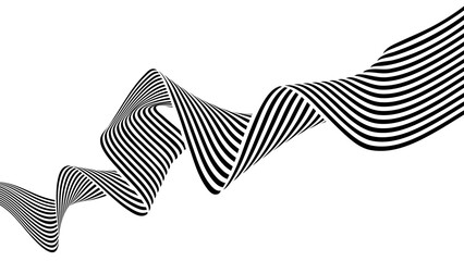 Wavy vector abstract background with business lines, business wave curve lines, graphic element background vector illustration