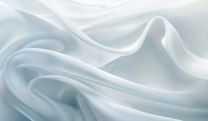 Obraz premium White background with soft lines and curves, creating an elegant abstract design for presentation or corporate documents