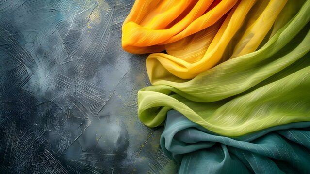 Vibrant ecofriendly fashion emphasizing sustainability and ethical production with sustainable materials . Concept EcoFashion, Sustainable Materials, Ethical Production, Vibrant Designs