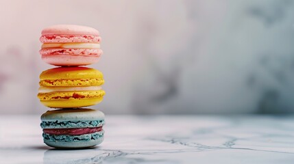 macaroons on a wooden table
