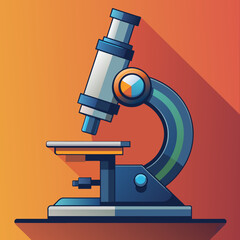 Enhance Your Visuals A Microscope Vector Illustration for Detailed Insights