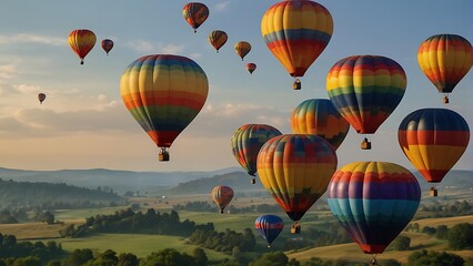 hot air balloons  Spectacular Balloon Fiesta Sky's Symphony 