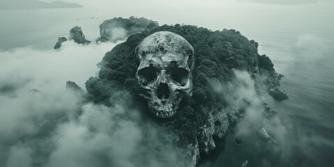 The skull-shaped island is a mysterious and dangerous place. It is said to be home to a variety of creatures, including dragons, ghosts, and other monsters.