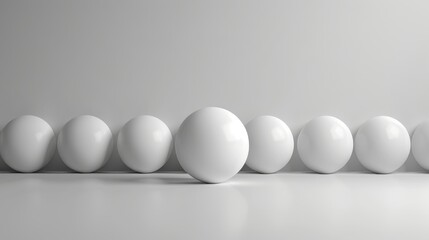 Minimalist Business Concept: A 3D visualization of minimalist business concepts, such as simplicity