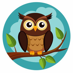 owl on branch