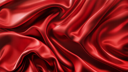 Drapery silk fabric luxury background. Wavy satin cloth texture pattern. Elegant curve motion image realistic design.