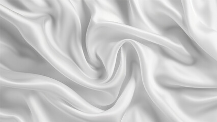 Drapery silk fabric luxury background. Wavy satin cloth texture pattern. Elegant curve motion image realistic design.