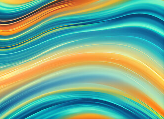 Naklejka premium Colored background with a rainbow pattern,Bright stylish modern wave background in different colors,generative ai
