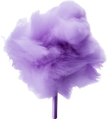 purple cotton candy isolated on white or transparent background,transparency 