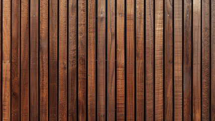 Fototapeta premium Vertical Brown Slats Background, Close-Up Shot