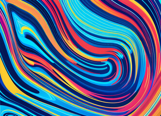 Colored background with a rainbow pattern,Bright stylish modern wave background in different colors,generative ai