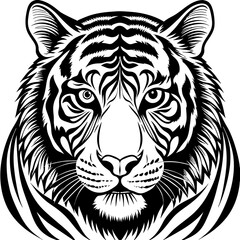 tiger head vector
