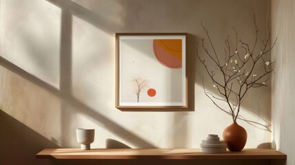 A minimalist, square frame with a matte finish, its understated design perfect for a gallery wall.