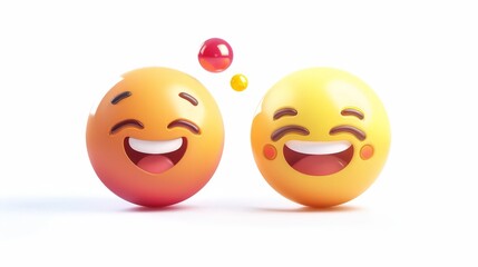 Fototapeta premium Sea of Smiling Emojis