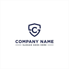 Initials Letter CS or SC linked overlapping Logo vector with letter N in the middle center of letter S shield badge-shape icon in blue deep color illustration

