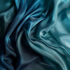 Gradient color silk fabric, closeup.