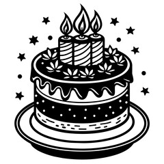 birthday cake illustration