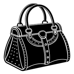 handbag isolated on white background