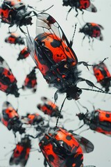 Beneficial Insects Maintain Ecological Balance in Agricultural Systems with Cinematic Photographic Style and Hyper-Detailed