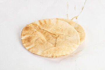 Traditional eastern round pita bread