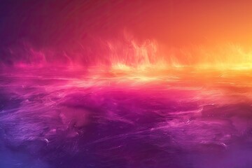 A colorful background with a pink and purple sky. The sky is filled with fire and smoke