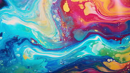 Fluid oil acrylic paint multicolour Art Texture background