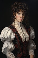 Portrait of a woman in historical costume