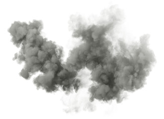 Clip art mysterious steam clouds free form cutout on transparent backgrounds 3d render png