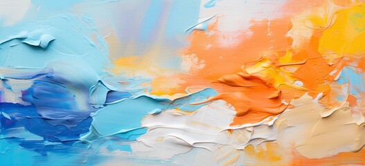 vibrant abstract paint strokes