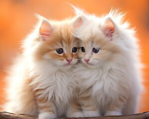 Adorable fluffy kittens