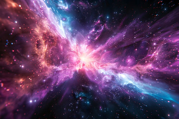 Transcending the Boundaries of the Quantum Realm:A Vibrant Cosmic Explosion of Light and Energy