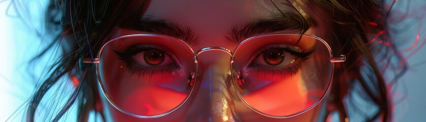 Present a digital illustration from an eye-level angle